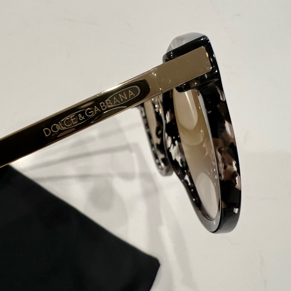 EUC Dolce & Gabbana DG4268 Brown Patterned Sunglasses - Picture 6 of 9